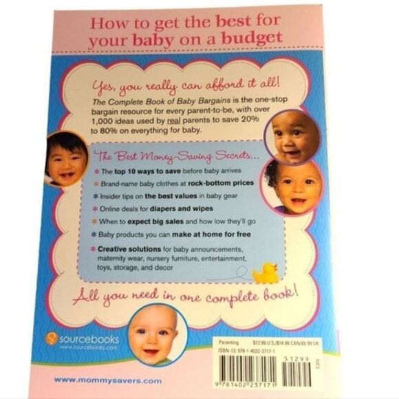 THE‎ COMPLETE BOOK OF BABY BARGAINS Baby On A Budget Paperback NWT - Picture 10 of 13